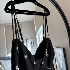 Bardot Black and White Midi Dress